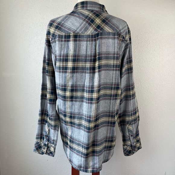 Burnside Button Down Flannel Shirt Size L EUC - Picture 6 of 9